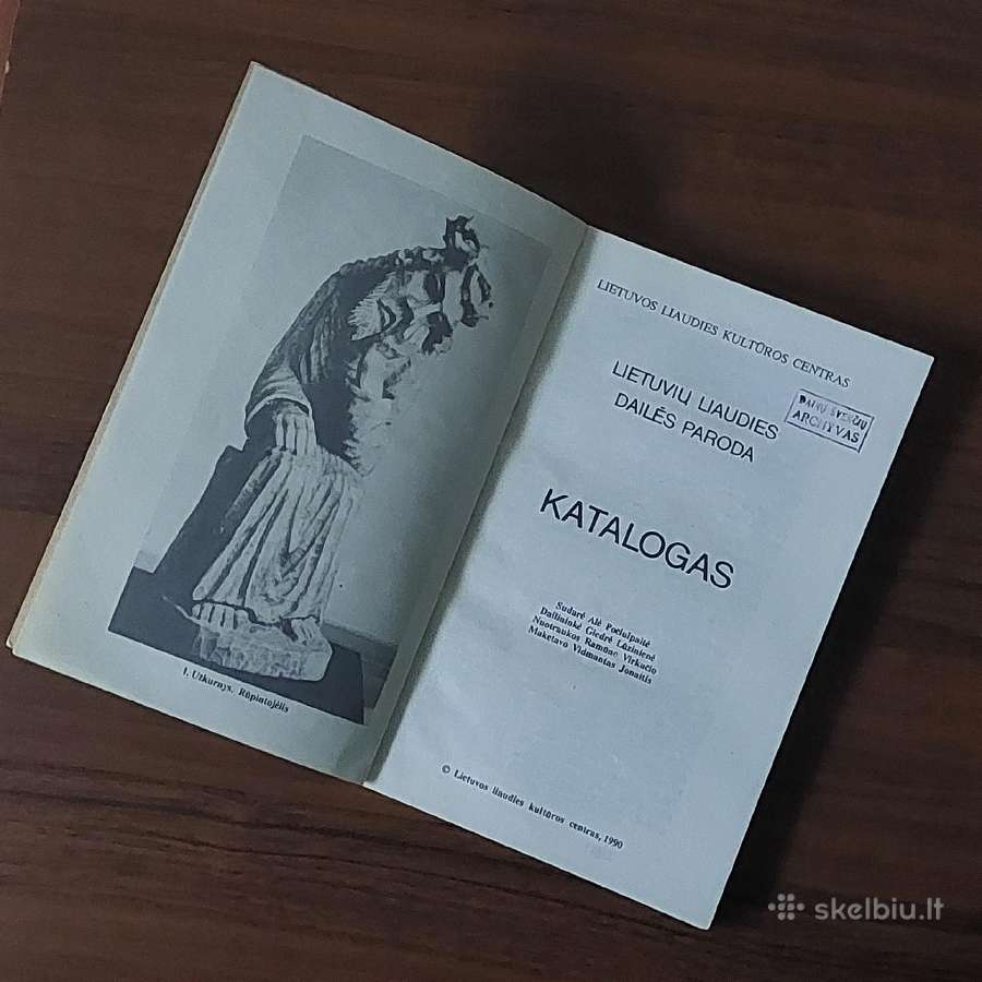 Katalogas - Lietuvių liaudies dailės paroda 1990 m - nuotraukos Nr. 8