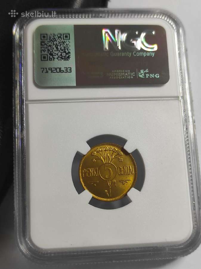 5 centai 1925 Ngc Ms66 - nuotraukos Nr. 2