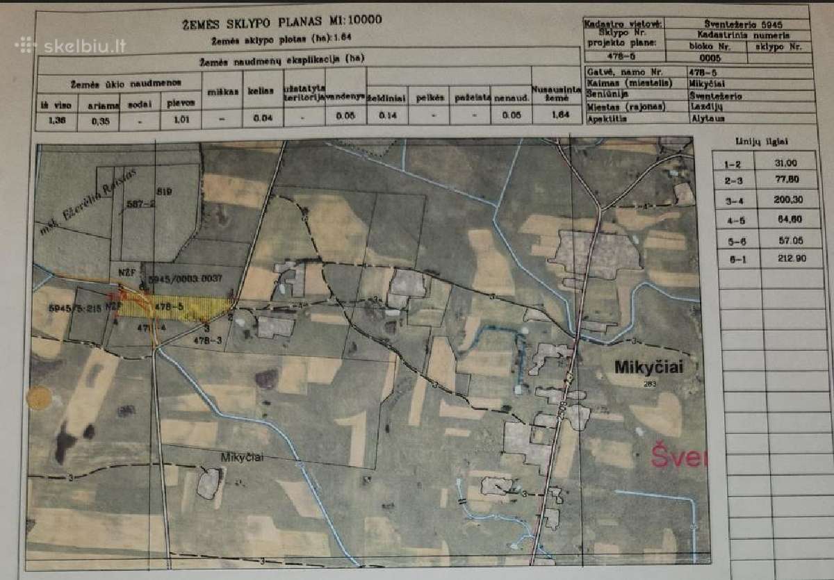 Parduodamas sklypas Mikyčių km. Šventežerio sen. - nuotraukos Nr. 3