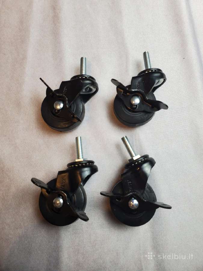 Ratukai 50mm su stabdžiais