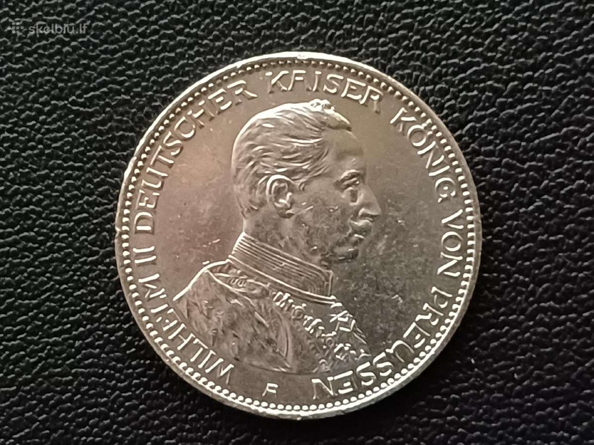 (564) 3 markės 1914m. sidabras - nuotraukos Nr. 2