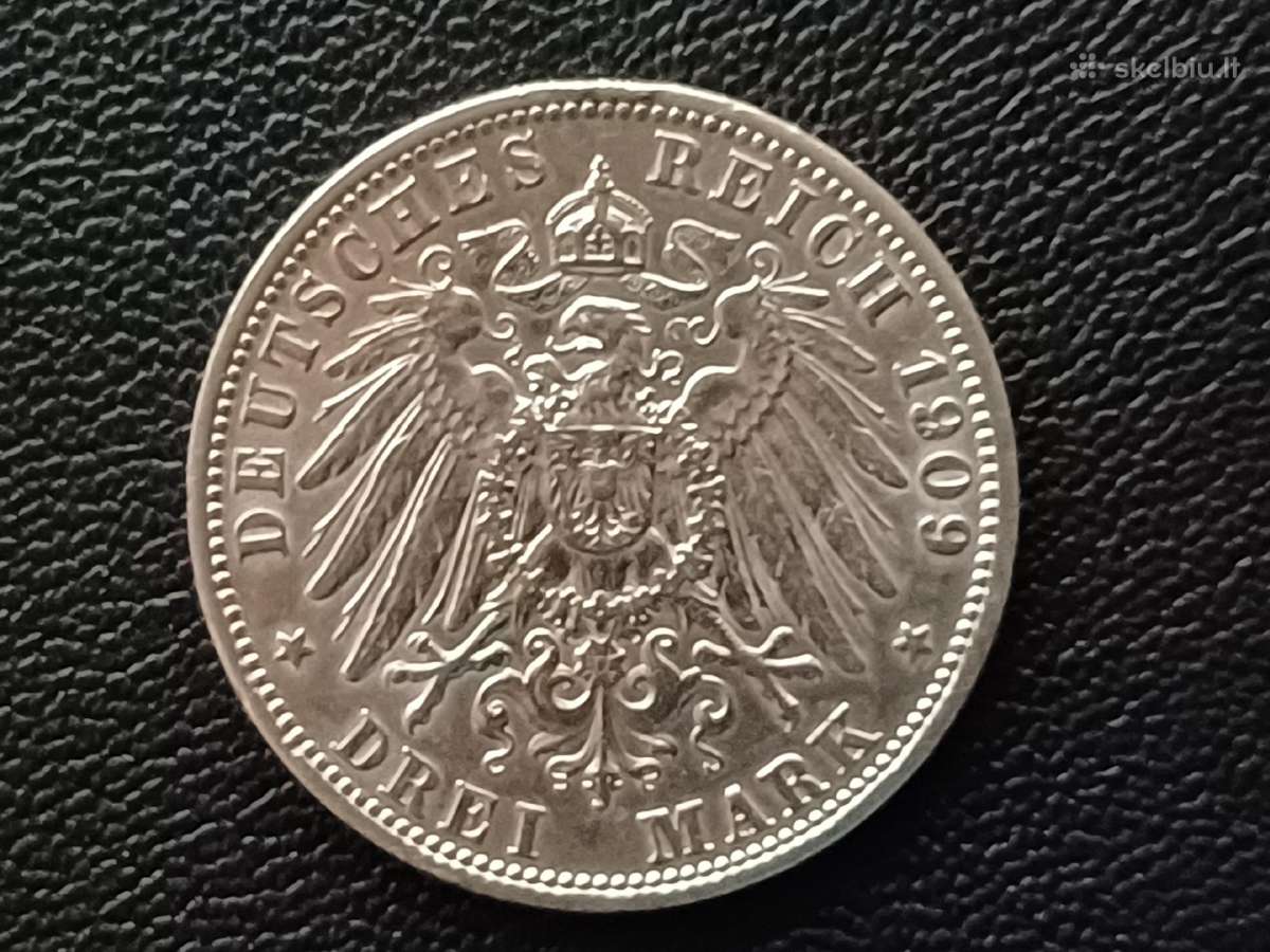 (449) 3 markės 1909m.