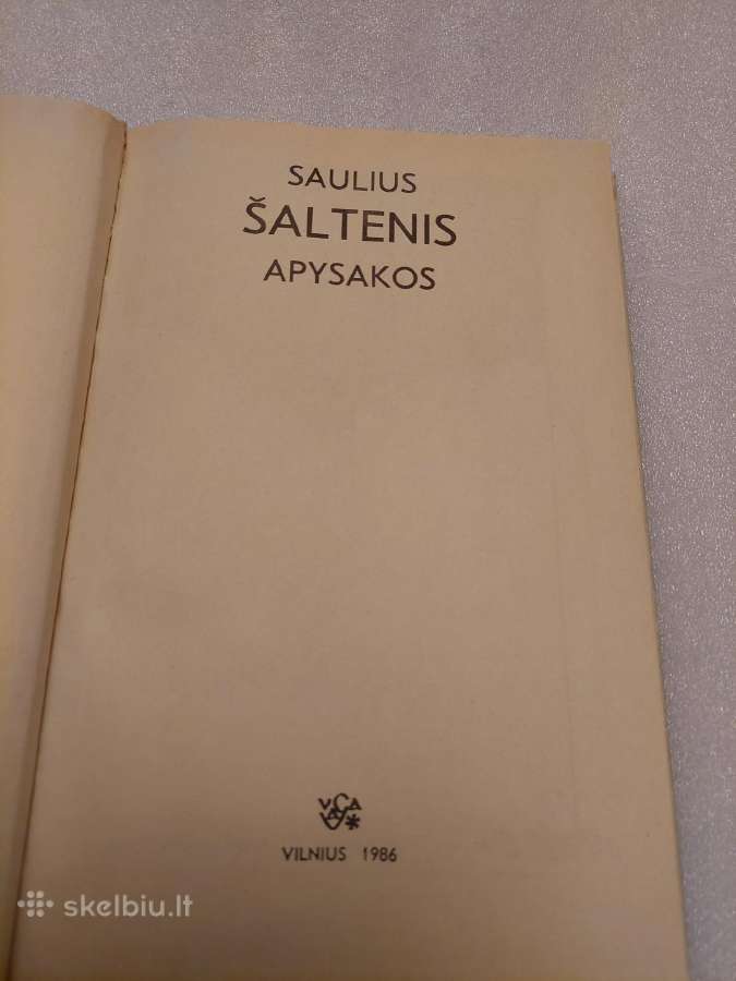 Saulius Šaltenis. Apysakos - nuotraukos Nr. 2