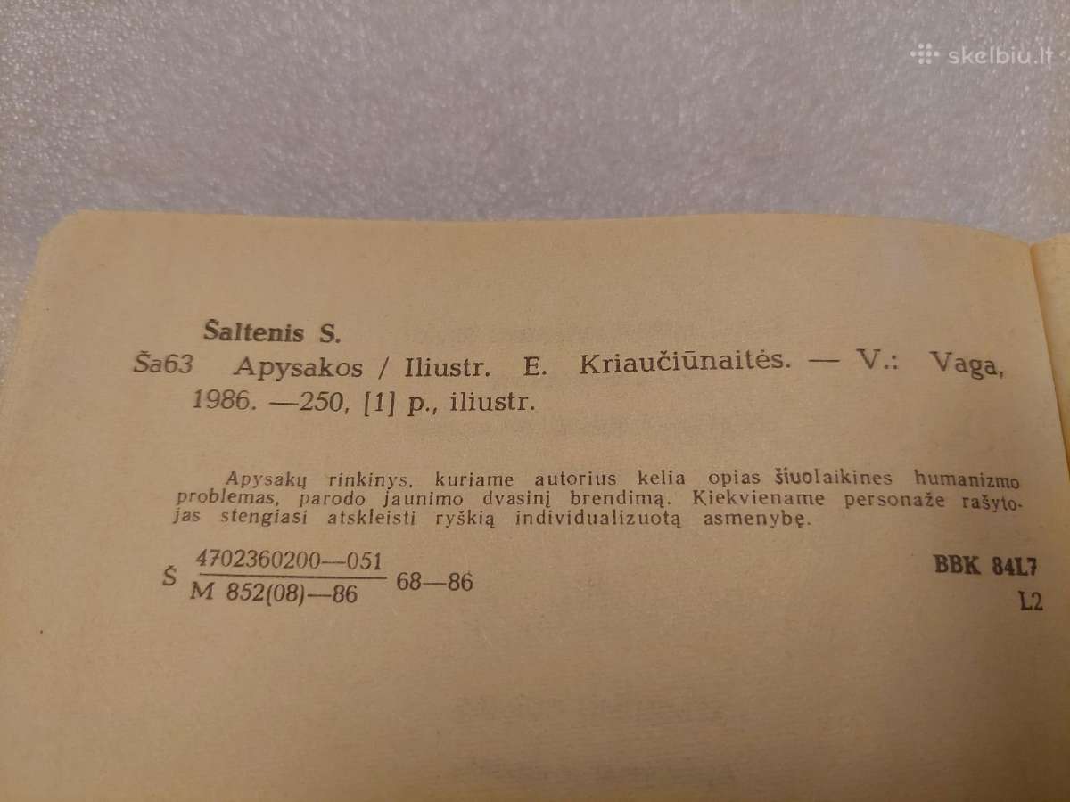 Saulius Šaltenis. Apysakos - nuotraukos Nr. 3