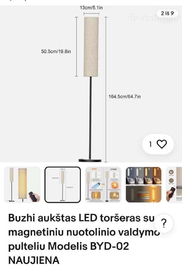 LED Toršerai su valdymo pulteliu - nuotraukos Nr. 6