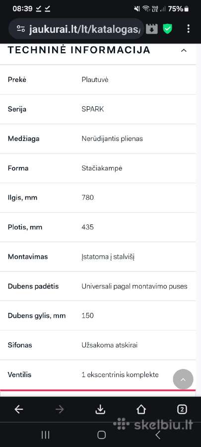 Virtuvės plautuvė - nuotraukos Nr. 2