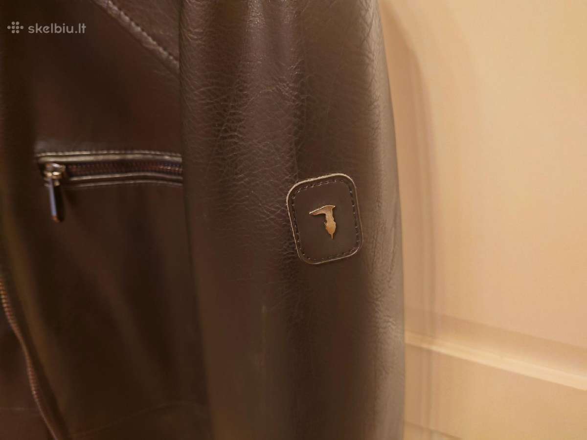 Trussardi juoda odinė strukė 48d. - nuotraukos Nr. 4