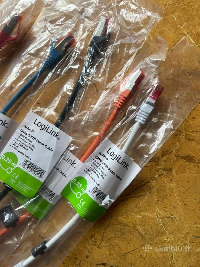 Cat 6 S/ftp patch cable (25cm)