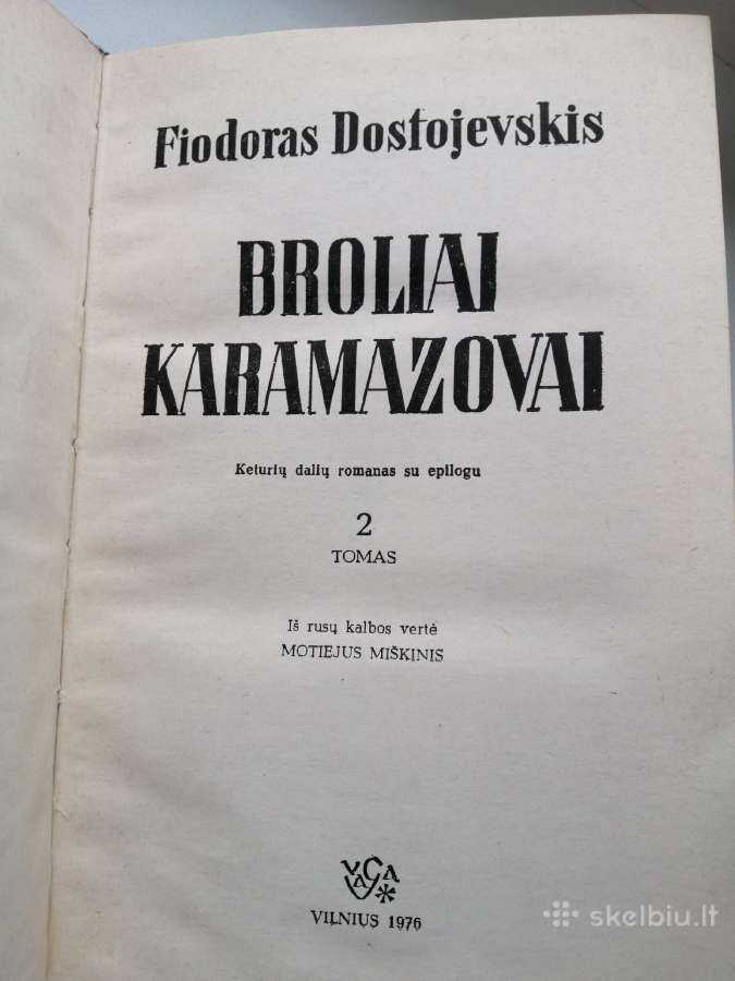 Dostojevskio Broliai Karamazovai I II tomai - nuotraukos Nr. 7