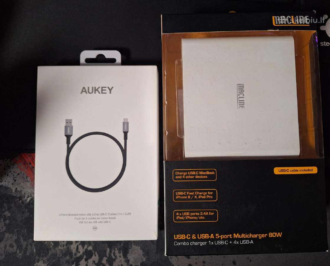 Usb-c & Usb-a 5-port Multicharger 80w