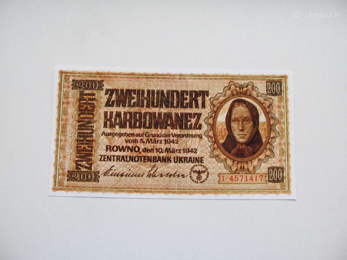 200 karbovanez , Ukraina , 1942