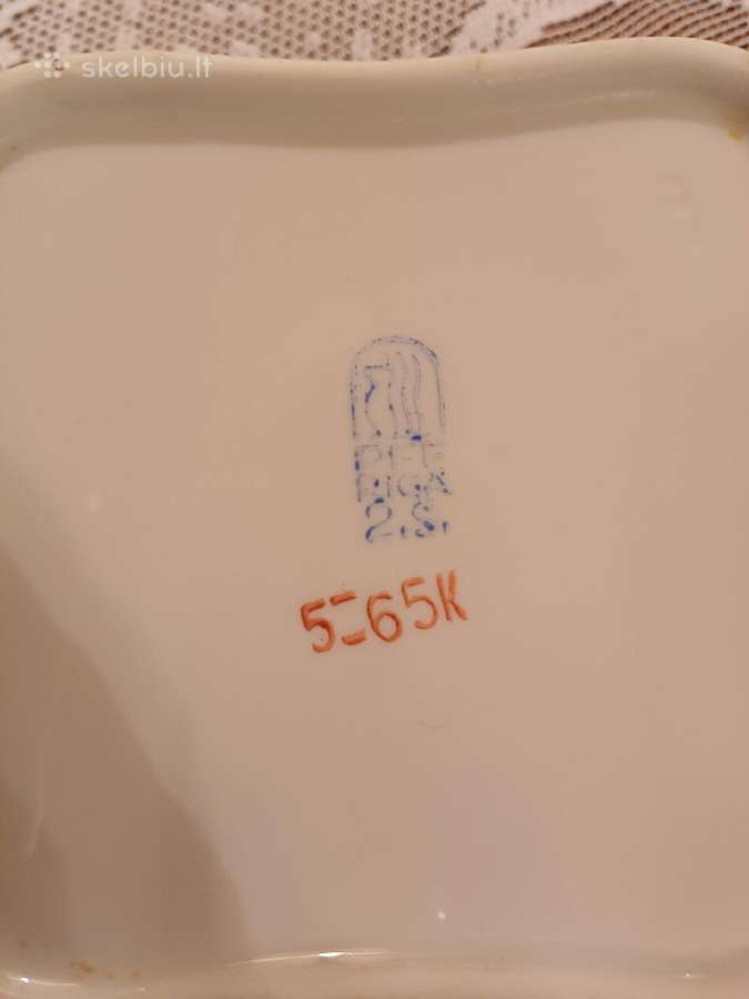 Vintažinės 2 kvadratinės dubios lėkštės - nuotraukos Nr. 13