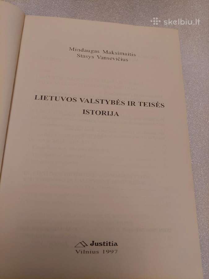 Lietuvos valstybės ir teisės istorija - nuotraukos Nr. 2