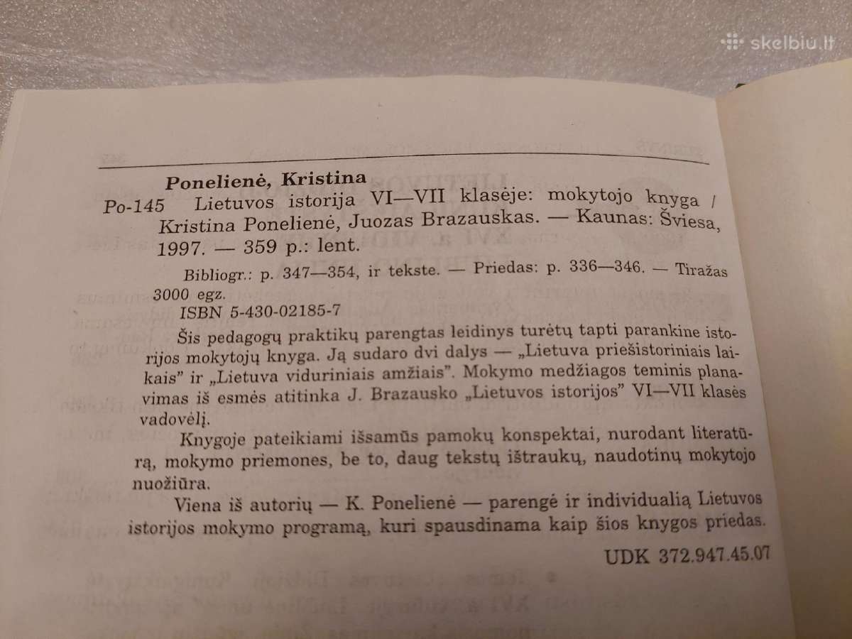 Lietuvos istorija Vi-VII klasėje - nuotraukos Nr. 3