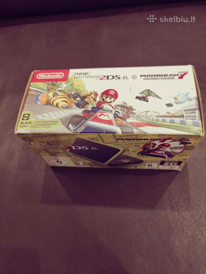Parduodamas New 2ds XL Black Lime