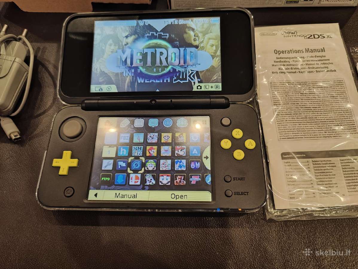 Parduodamas New 2ds XL Black Lime - nuotraukos Nr. 4