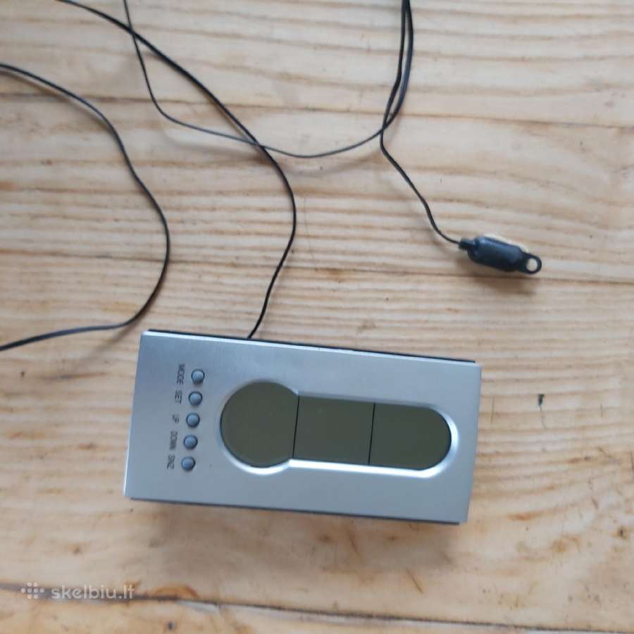 Elektroninis vidaus lauko termometras