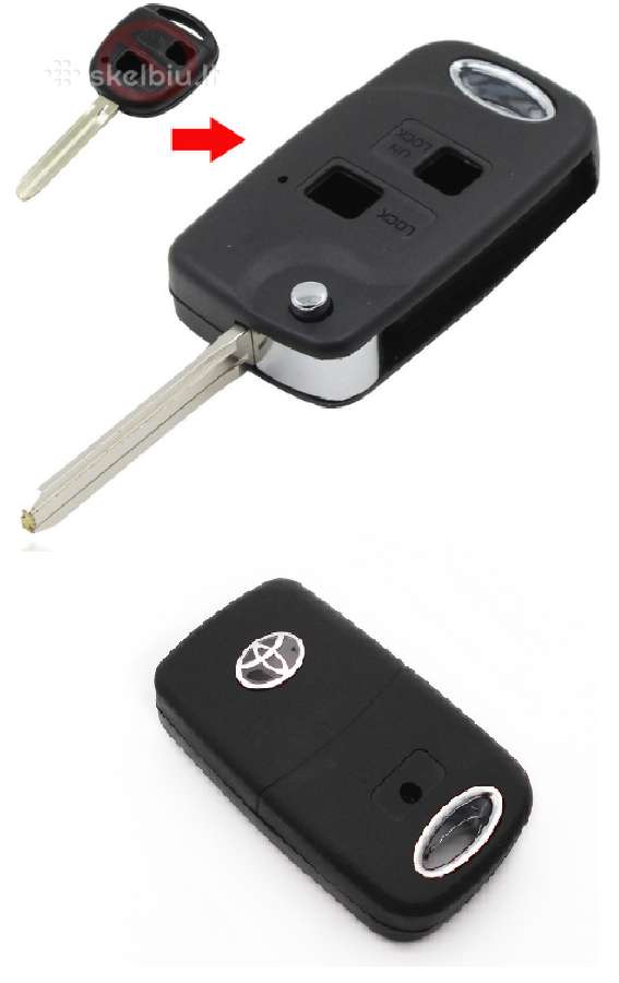 Toyota raktai rakto korpusas raktas 0-616-96777 - nuotraukos Nr. 5