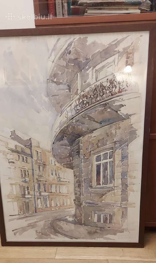 Akvarelė Basanavičiaus g. 22 Vilnius - nuotraukos Nr. 2