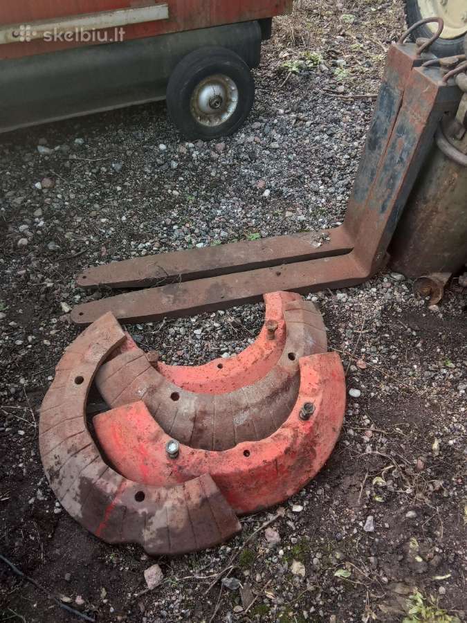Mtz ratų svoriai, krautuvo lapkės