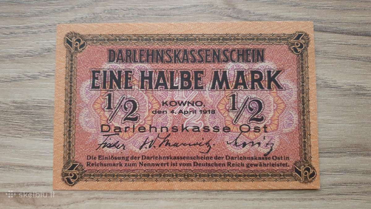 1918 1/2 markės ostmarkės