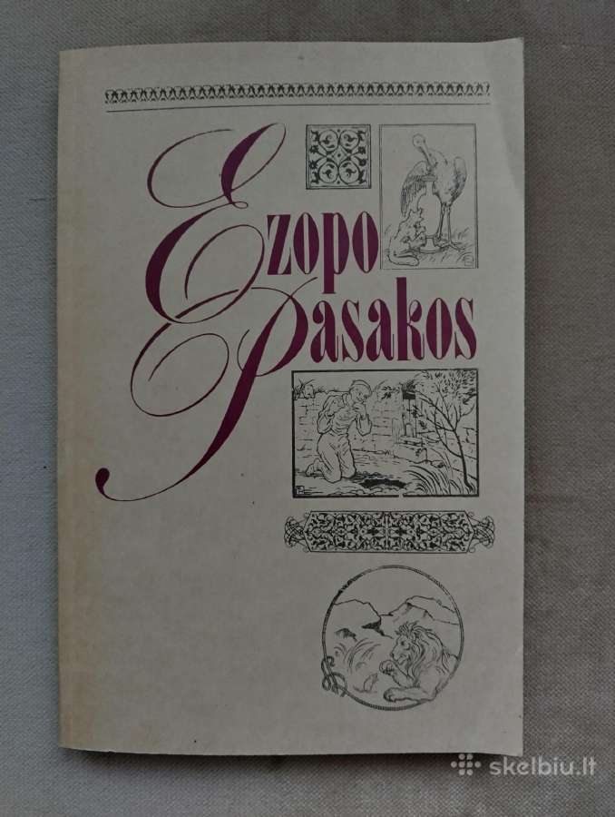 Antikvarinė knyga Ezopo pasakos