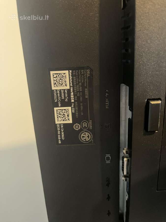 Dell P2219h monitoriai - nuotraukos Nr. 6