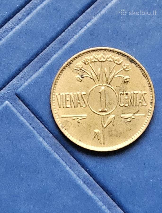 1925 m. 1 centas.