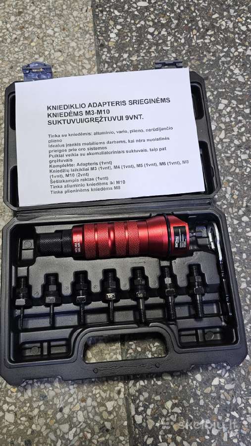 Kniediklis Kniedikliai srieginėms kniedėms plastik - nuotraukos Nr. 22