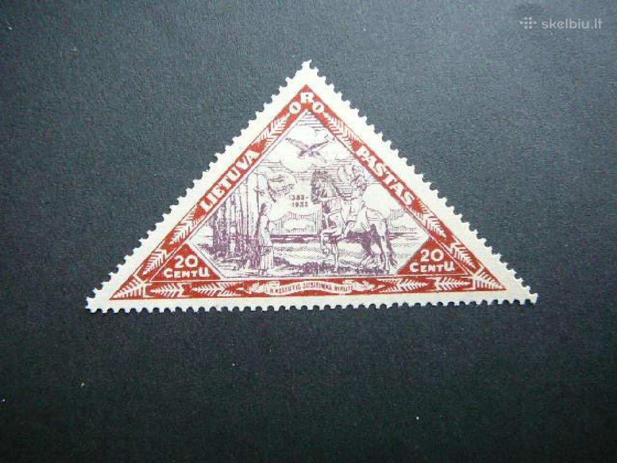 Lietuva 1933 Lektuvai Oro pastas Mlh lit351sa
