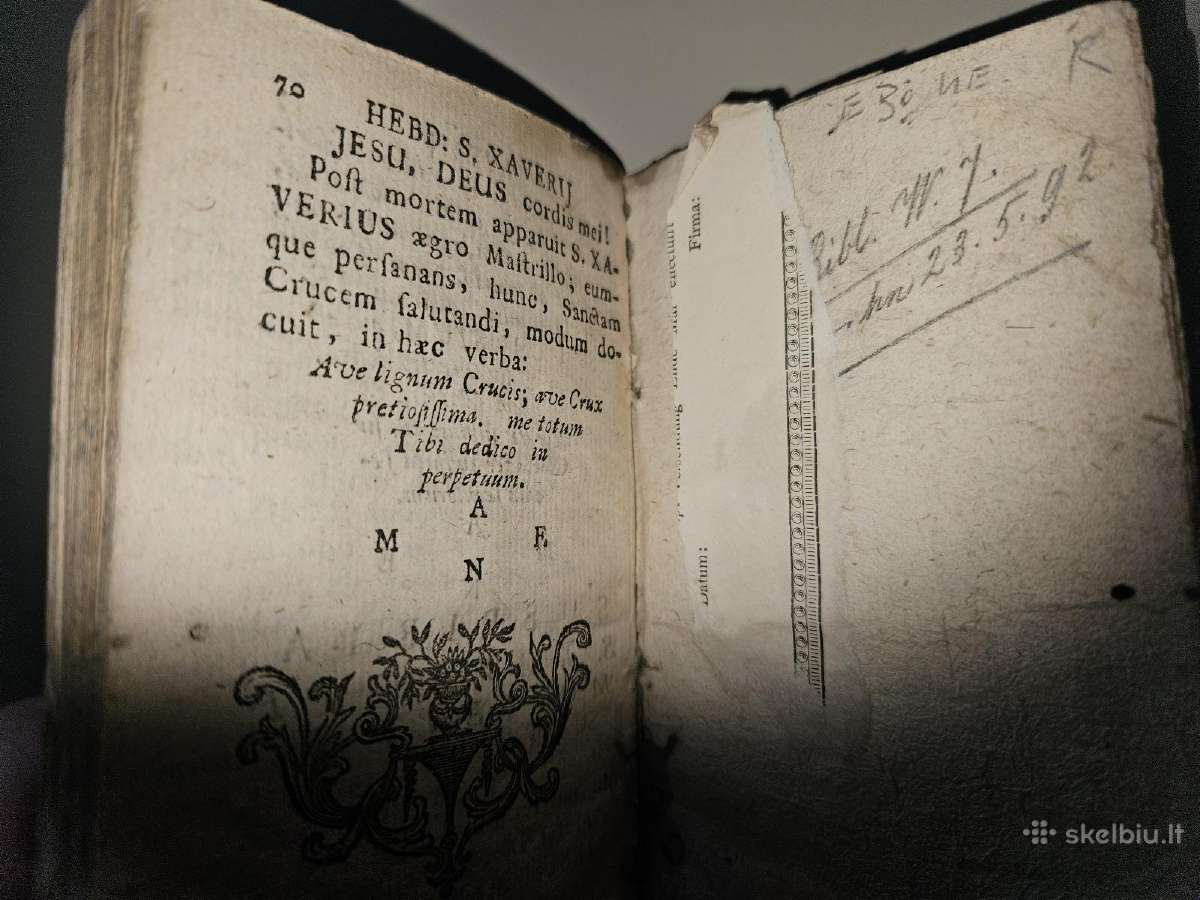 Antikvarinė knygelė 1715 Vilniaus universitetas - nuotraukos Nr. 3