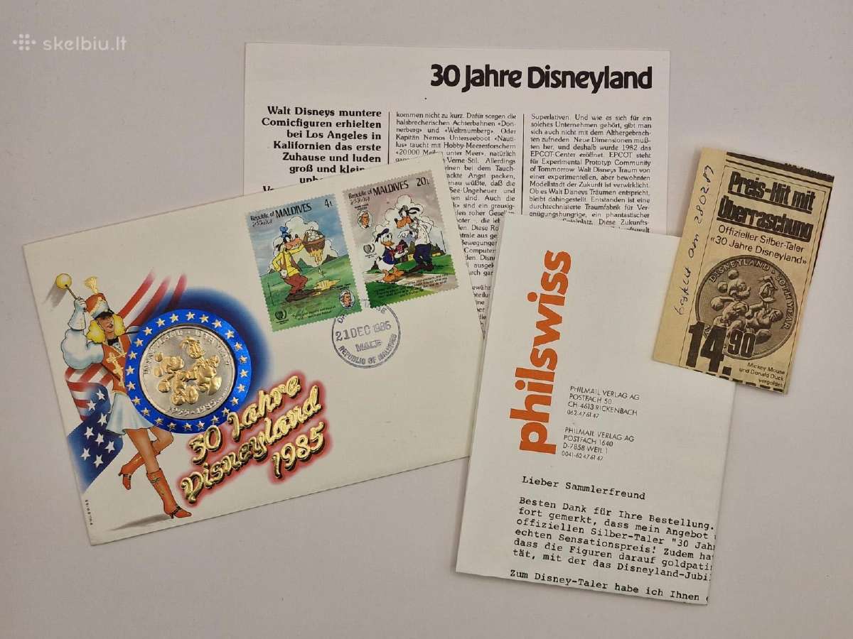 Moneta-medalis 1985 m., 30 Jahre Disneyland - nuotraukos Nr. 12