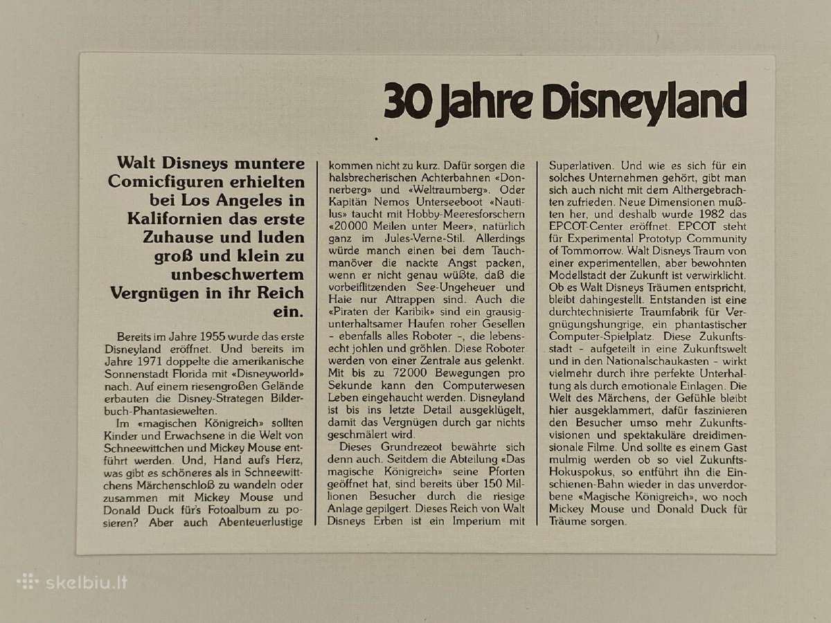 Moneta-medalis 1985 m., 30 Jahre Disneyland - nuotraukos Nr. 8