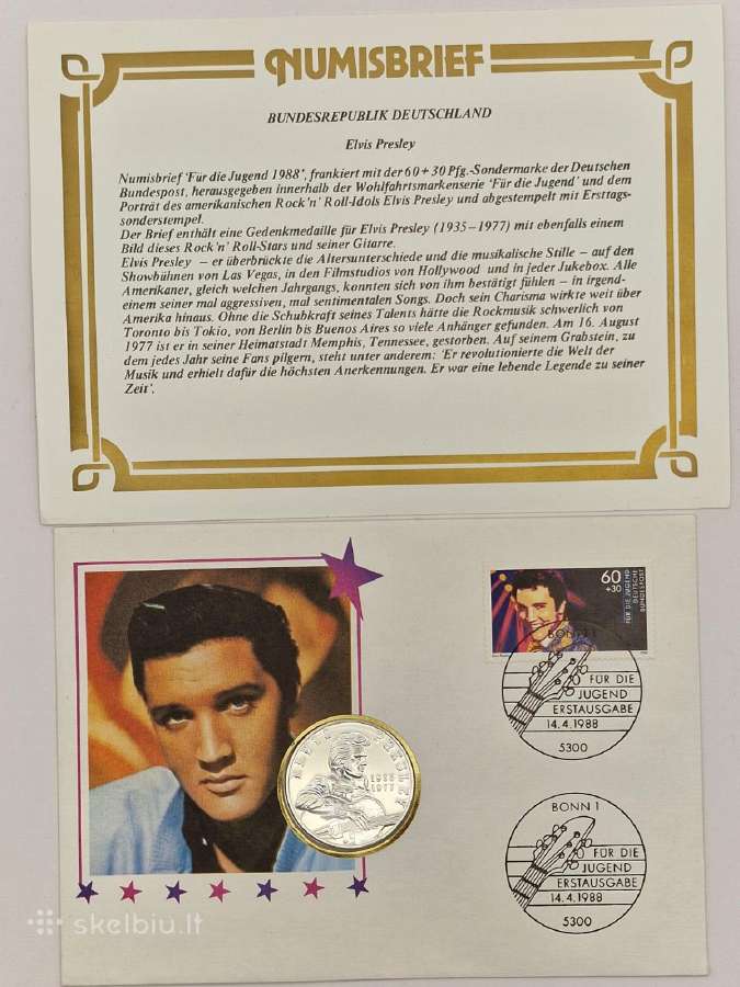 Pasidabruotas medalis Elvis Presley, 1988m. - nuotraukos Nr. 6