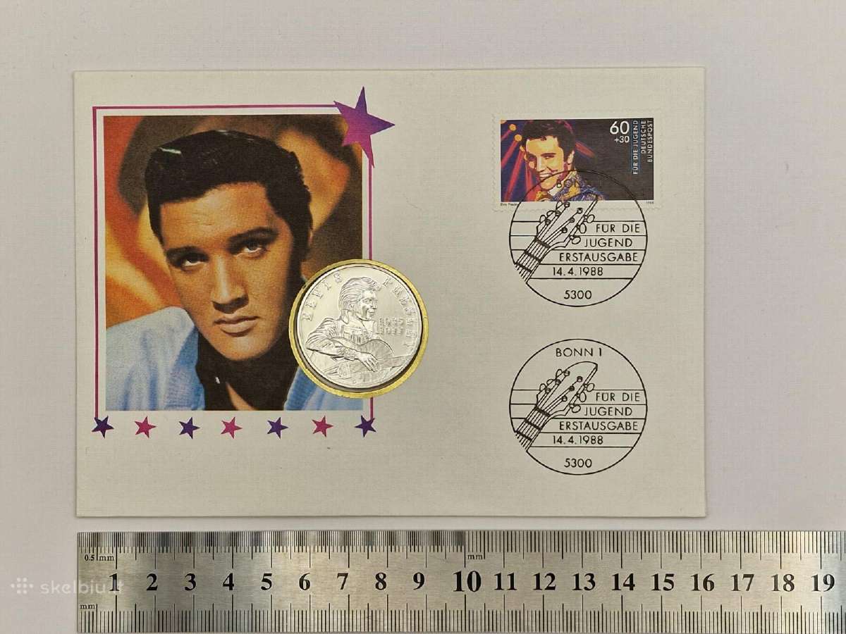 Pasidabruotas medalis Elvis Presley, 1988m. - nuotraukos Nr. 2