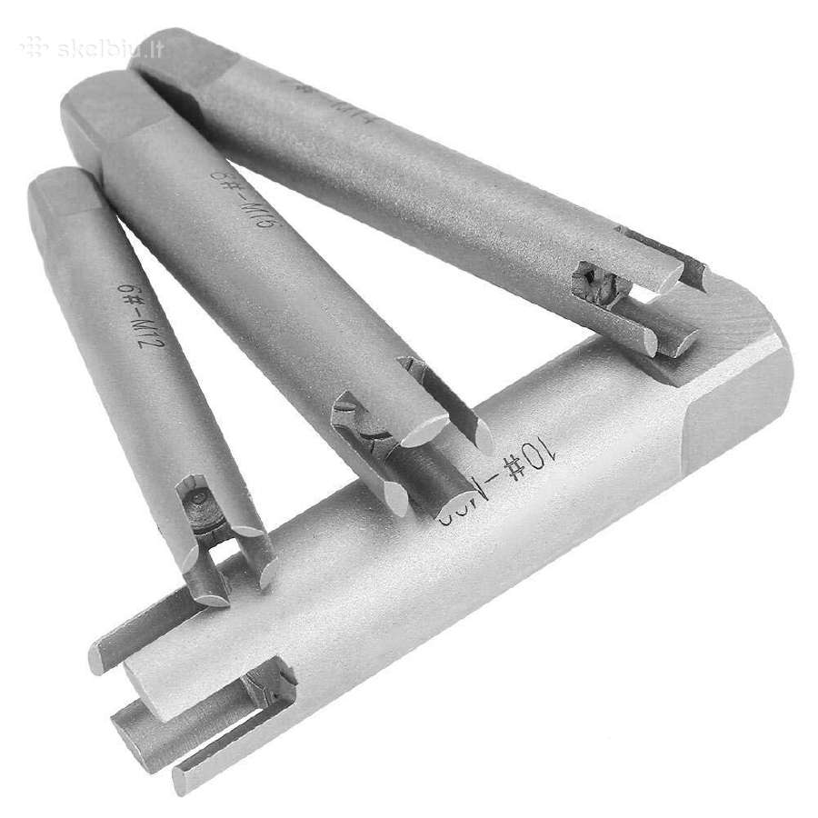 Užlūžusių sriegiklių išsukėjas M4-m24 10vnt. - nuotraukos Nr. 6