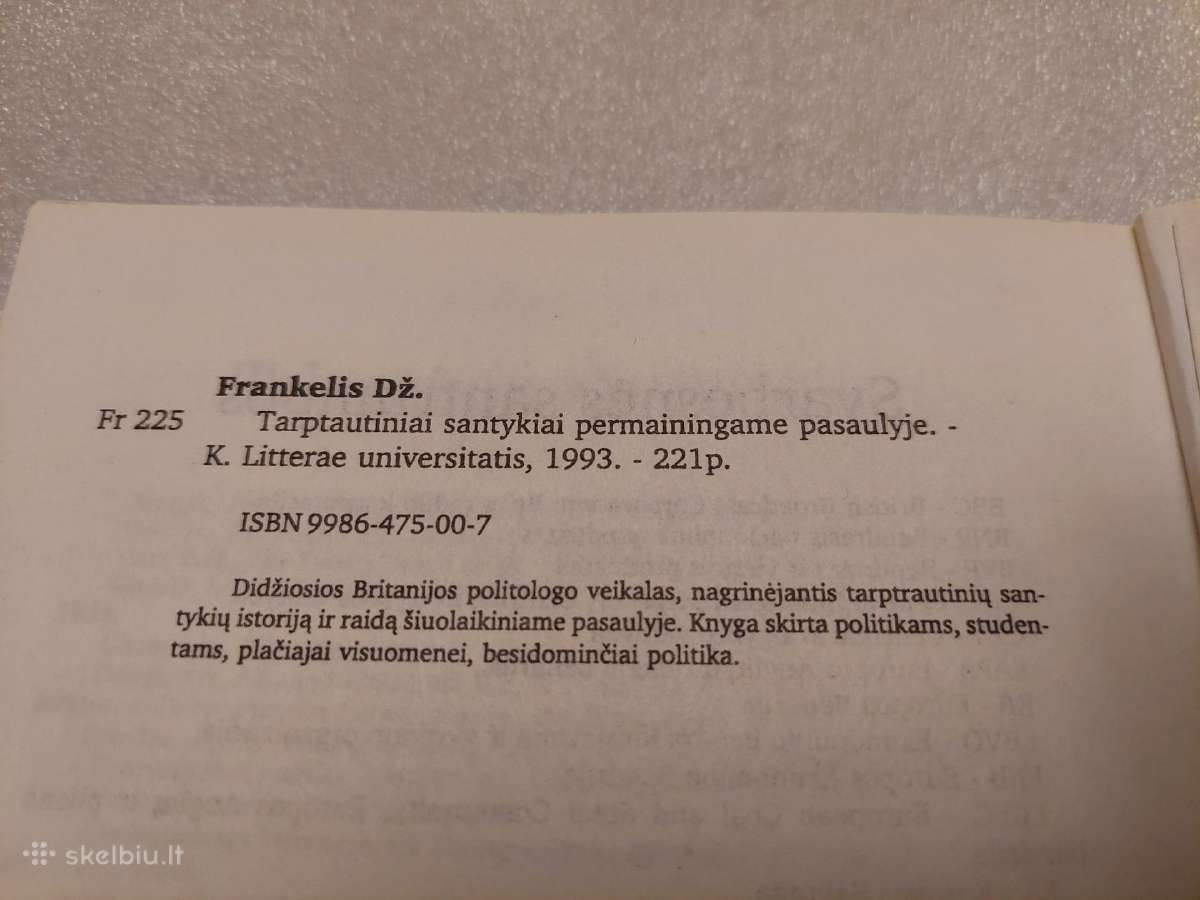 Tarptautiniai santykiai permainingame pasaulyje - nuotraukos Nr. 3