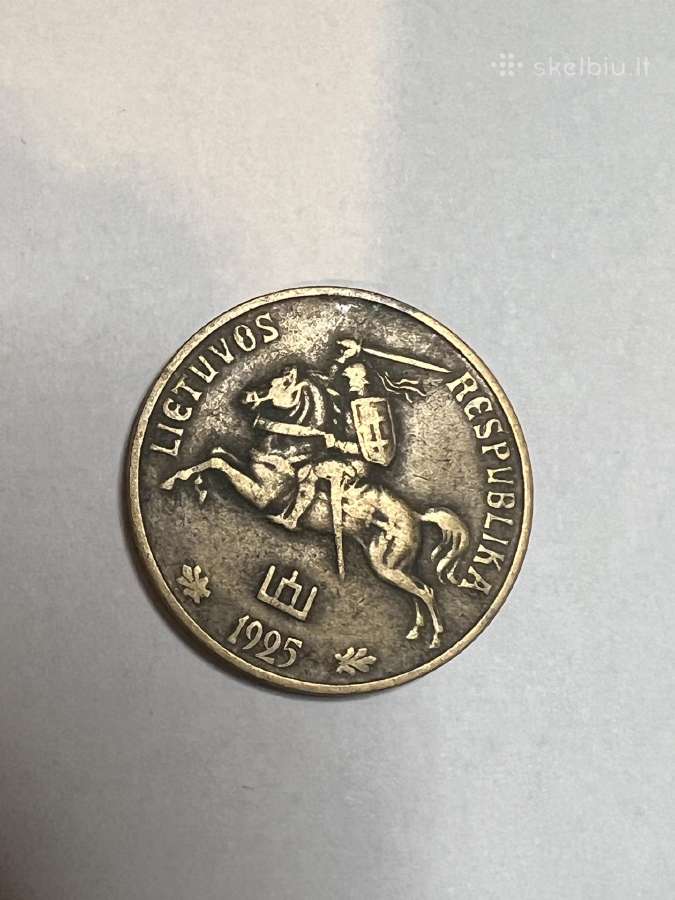 50 centu 1925 Smetoniška moneta - nuotraukos Nr. 2