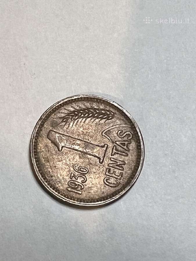 1 centas 1936