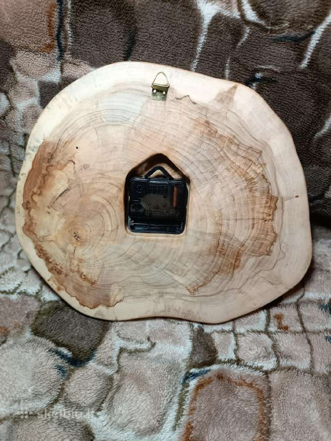 Rankų darbo medinis pakabinamas laikrodis žūklės t - nuotraukos Nr. 5