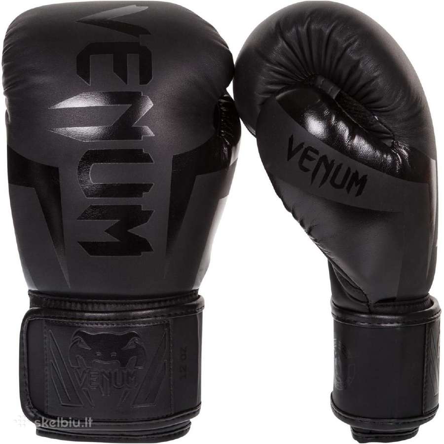 "Venum" bokso pirštinės Elite - Black/black 10oz - nuotraukos Nr. 3