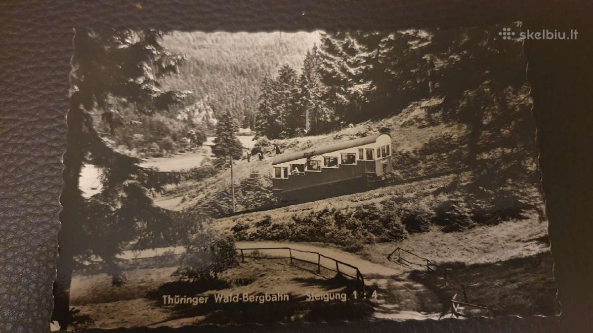 Sena atvirute, Bergbahn