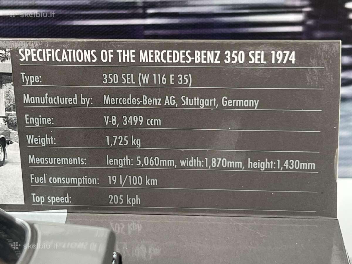 Mercedes-benz 350 Sel (W116) - nuotraukos Nr. 6