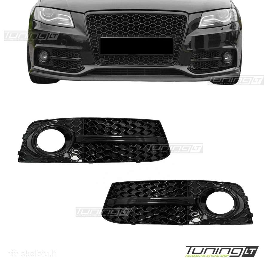 Audi A4 B8 skirtos juodos priešrūkinių grotelės