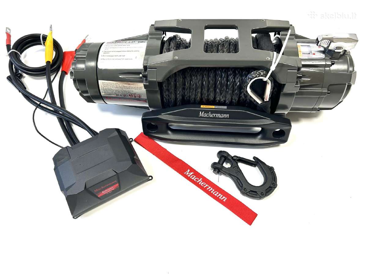 Elektrines gerves Machermann gerve 13500lb 12v 24v - nuotraukos Nr. 2