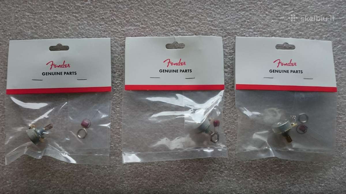 Nauji, originalus Fender potenciometrai gitarom