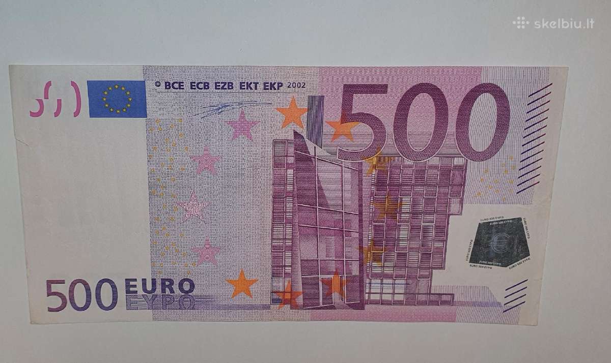 500 euru banknotas pirmo leidimo