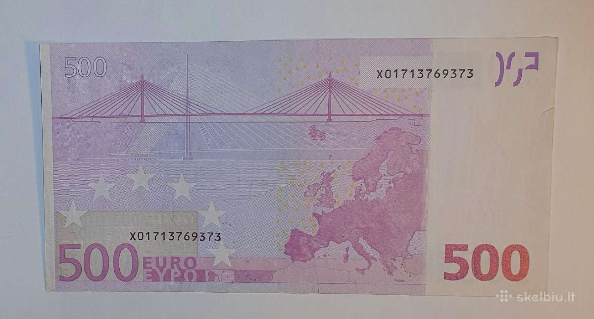 500 euru banknotas pirmo leidimo - nuotraukos Nr. 2