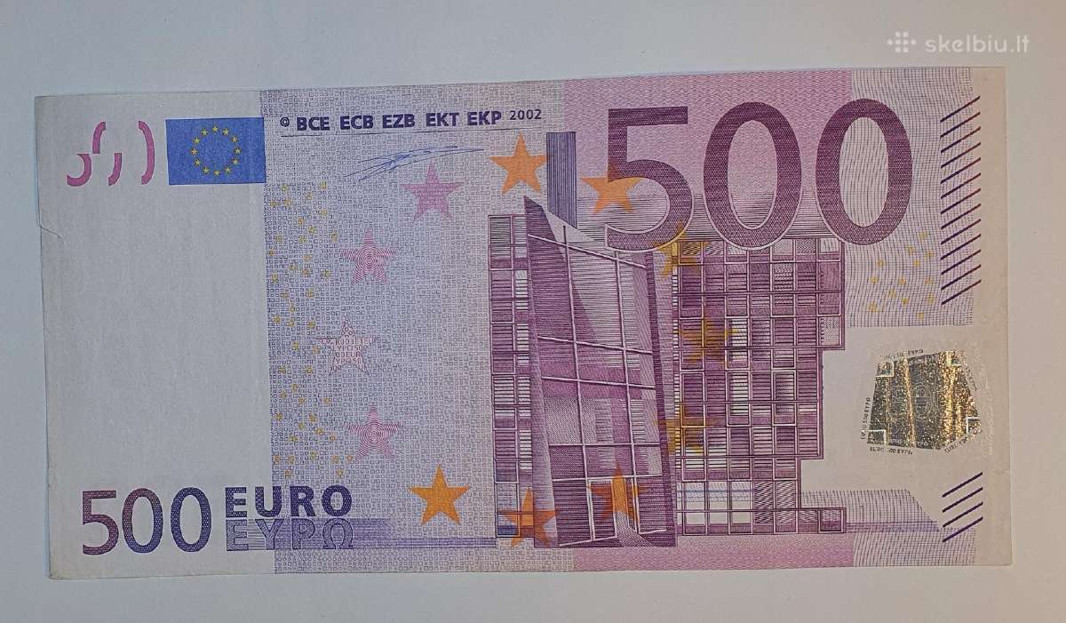 500 euru banknotas pirmo leidimo - nuotraukos Nr. 3