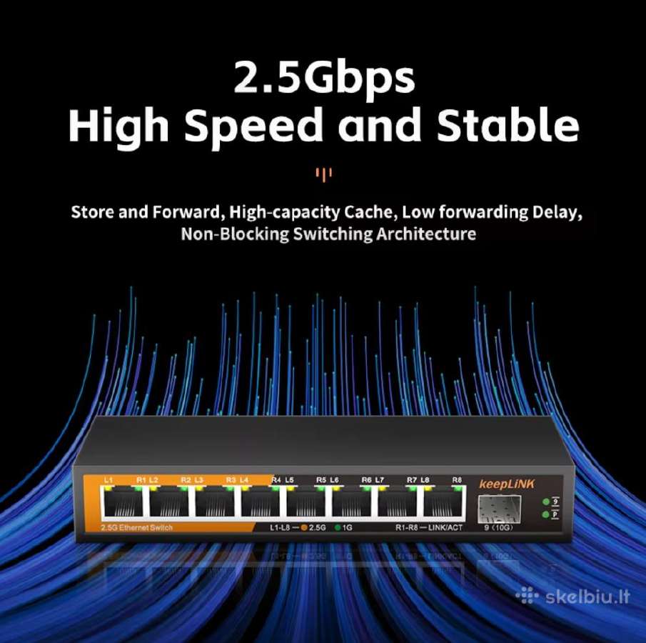 Switch keeplink Kp9000-9xh-x 8x2.5gbps + 1x10gbps - nuotraukos Nr. 9